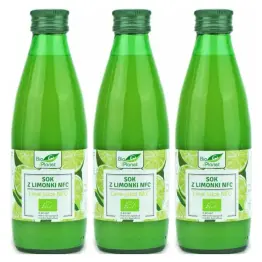 3 x Sok z Limonki Tłoczony NFC Bio 250 ml - Bio Planet