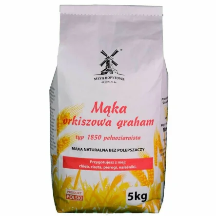 Mąka Orkiszowa Graham Typ 1850 5 kg - Młyn Kopytowa