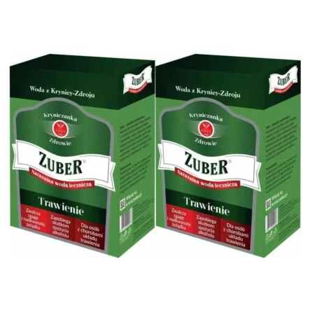 2 x Zuber - Karton 3 l - Woda Lecznicza - Krynica