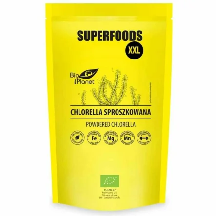 Chlorella w Proszku Glony Bio 600 g - Bio Planet