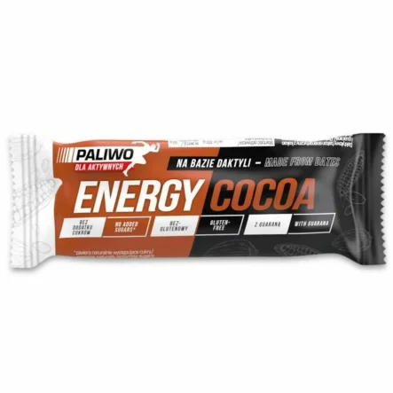 Baton Daktylowy z Kakao i Guaraną Bezglutenowy 50 g - Paliwo Dla Aktywnych (data: 31.03.2026)