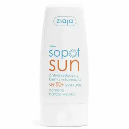 Antyoksydacyjny Krem z Witaminą C SPF 50+ Sopot Sun 50 ml - Ziaja