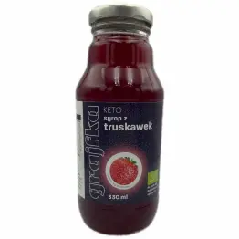 Syrop z Truskawek Bez Dodatku Cukru Keto Bio 330 ml - Grajfka