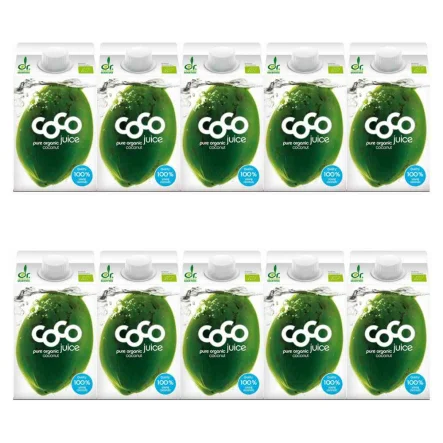 10 x Woda Kokosowa Naturalna Bio 500 ml - Dr Martins