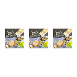 3 x Herbatniki Okrągłe Bio 100 g - Ania