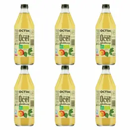 6 x Polski Ocet Jabłkowy 6%  Niefiltrowany Niepasteryzowany Bio 750 ml - Octim z Olsztynka