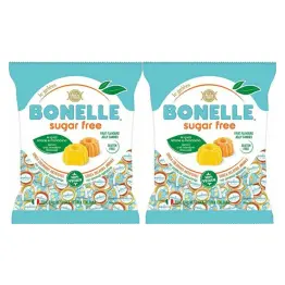 2 x Keto Żelki o Smaku Cytryny i Mandarynki Bez Dodatku Cukru 90 g - Bonelle