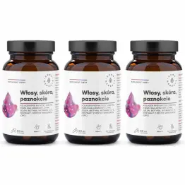 3 x Kolagen Rybi NatiCol (Włosy, Skóra, Paznokcie) 60 Kapsułek - Aura Herbals