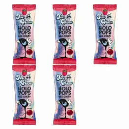 5 x Lizak Kulka Bez Cukru o Smaku Malinowym Bezglutenowy 8 g - HOLOPOPS