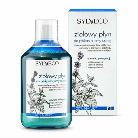 Ziołowy Płyn do Płukania Jamy Ustnej 500 ml - Sylveco