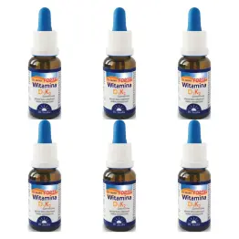 6 x Witamina D3 K2 Forte 20 ml - Dr Jacobs
