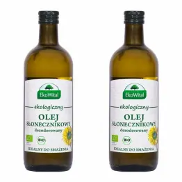 2 x Olej Słonecznikowy do Smażenia BIO 1 l - EkoWital