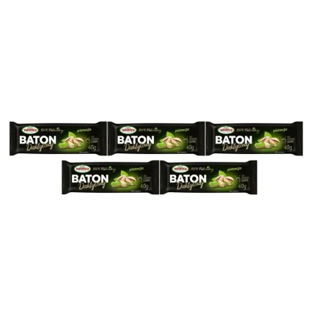 5 x Baton Daktylowy z Pistacją 40 g - Targroch