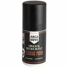 Naturalny Mineralny Dezodorant Ałunowy MĘSKI Piżmo Roll - On 50 ml - Arganove