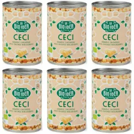 6 x Ciecierzyca w Puszce Bio 400 g (240 g) - La Bio Idea
