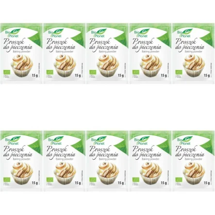 Zestaw 10 x Proszek do Pieczenia Bio 15 g - Bio Planet