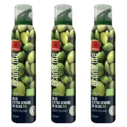 3 x Oliwa z Oliwek Extra Virgin Spray Bio 250 ml - Bordoni