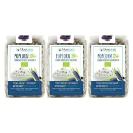 3 x Ziarno Popcornu z Niebieskiej Kukurydzy Bio 350 g - Bluecorn