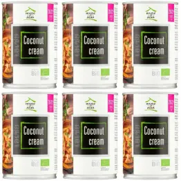 6 x Krem Kokosowy Premium BIO 20-22% UHT 400 ml - House of Asia