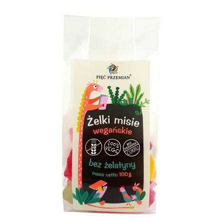 KETO Żelki Misie Wegańskie Bez Dodatku Cukru 100 g - Simpatiko