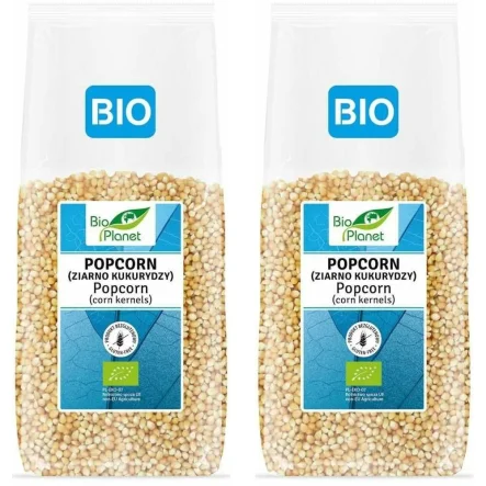 2 x Popcorn Ziarno Kukurydzy Bezglutenowe Bio 1 kg - Bio Planet