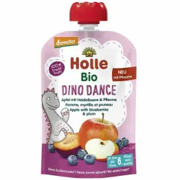 Mus Jabłko, Borówka, Śliwka Bez Dodatku Cukru Bezglutenowy Bio 100 g - Holle