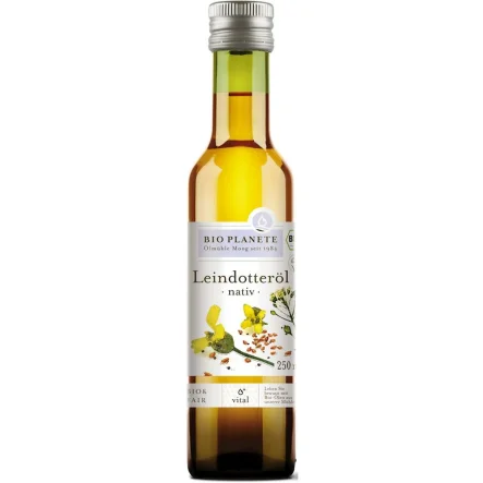 Olej z Lnianki (Rydzowy) Tłoczony na Zimno Bio 250 ml - Bio Planete