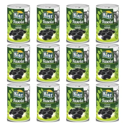 12 x Fasola Czarna 400 g (240 g) - Kier
