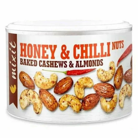 Honey and  Chilli Pieczone Orzechy z Miodem i Chili 140 g - MIXIT