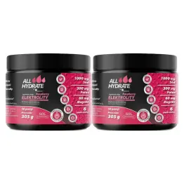 2 x ALLHydrate Elektrolity Raspberry 305 g - Medicaline