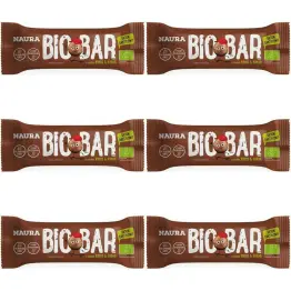 6 x Baton Daktylowy Kakao and Kokos Bez Dodatku Cukru Bezglutenowy Bio 35 g - Naura