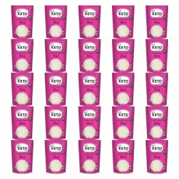25 x Makaron Keto (Konjac Typu Noodle W Kształcie Ryżu) Bio 270 g (200 g) - Keto Chef