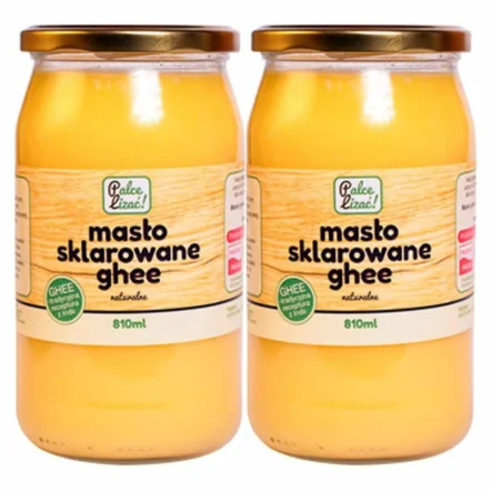 2 x Masło Sklarowane Ghee 810 ml (750 g) - Palce Lizać