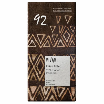 Czekolada Gorzka 92% Bio 80 g - Vivani