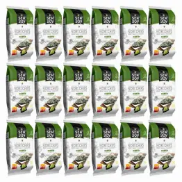18 x Chipsy Nori Wasabi z Alg Morskich 4,5 g - Sen Soy