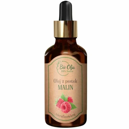 Olej z Pestek Malin Nierafinowany Zimnotłoczony 50 ml - Bio Olja