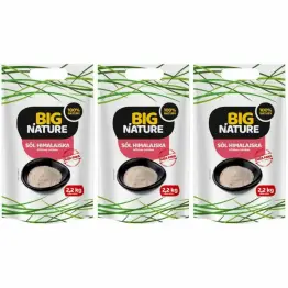 Zestaw 3 x Sól Himalajska Różowa Drobna 2,2 kg - Big Nature