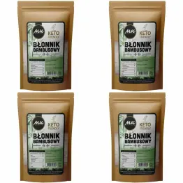 4 x Błonnik Bambusowy 500 g - MK Nutrition - Mąka Bambusowa