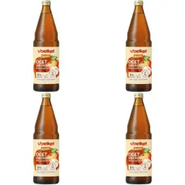 Zestaw 4 x Ocet Jabłkowy Niepasteryzowany Niefiltrowany Bio DEMETER 750 ml - Voelkel