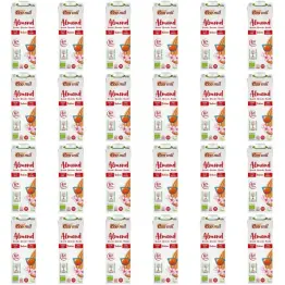 24 x Napój Migdałowy Bezglutenowy Niesłodzony Bio 1 l UHT - Ecomil