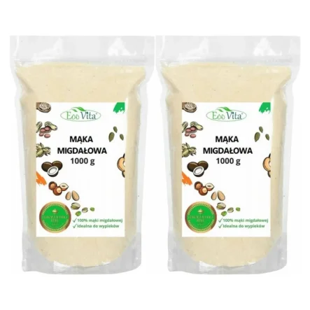 2 x Mąka Migdałowa 1 kg - EOOVITA
