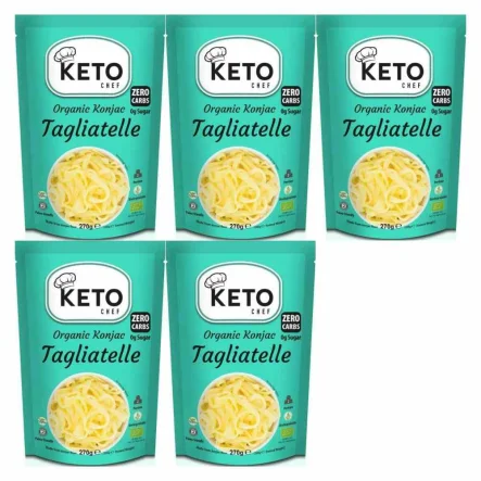 5 x  Makaron Keto (Konjac Typu Noodle Tagliatelle) Bio 270 g (200 g)  - Keto Chef