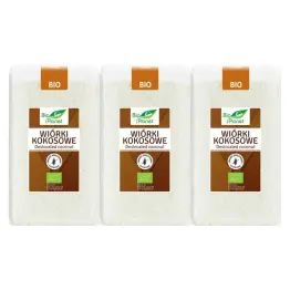 3 x Wiórki Kokosowe Bezglutenowe Bio 500 g - Bio Planet