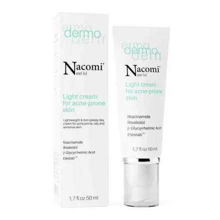 Lekki Krem do Skóry Trądzikowej 50 ml - Nacomi