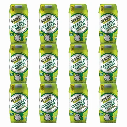 12 x Woda Kokosowa Naturalna UHT Bio 330 ml - Cocomi
