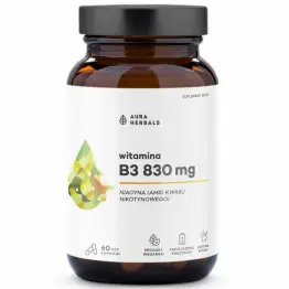 Witamina B3 830 mg 60 Kapsułek - Aura Herbals