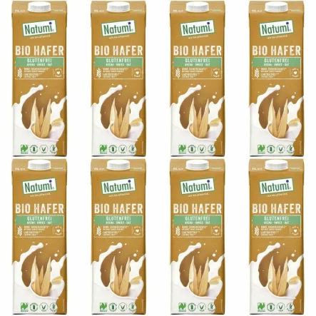 8 x Napój Owsiany Bezglutenowy Bio 1l Natumi