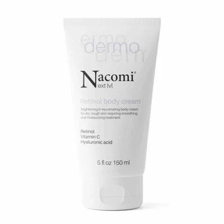 Krem Rozjaśniająco - Odmładzający do Ciała z Retinolem i Witaminą C 150 ml - Nacomi