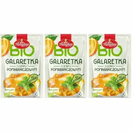 3 x Galaretka o Smaku Pomarańczowym  z Agarem Bezglutenowa Bio 40 g -Amylon