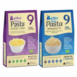 Zestaw Makaron Konjac Spaghetti Bezglutenowy Bio 385g - Better Than Foods + Makaron Konjac Angel Hair Bio 385 g (300 g) -  Better Than Foods